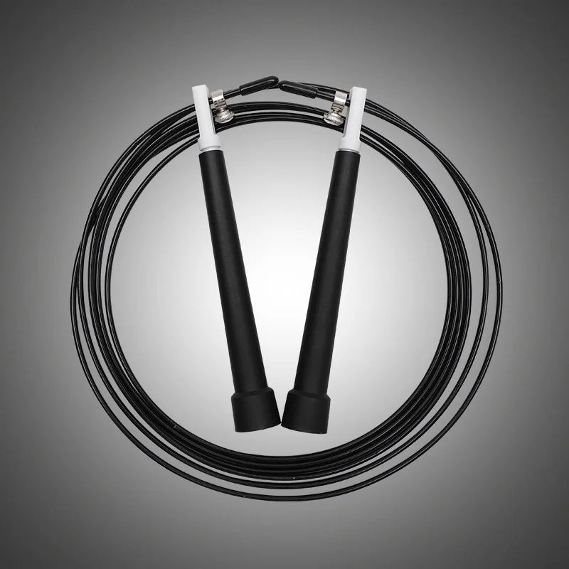 Steel Wire Speed Jump Rope Adjustable Tangle-Free Home Gym Cardio