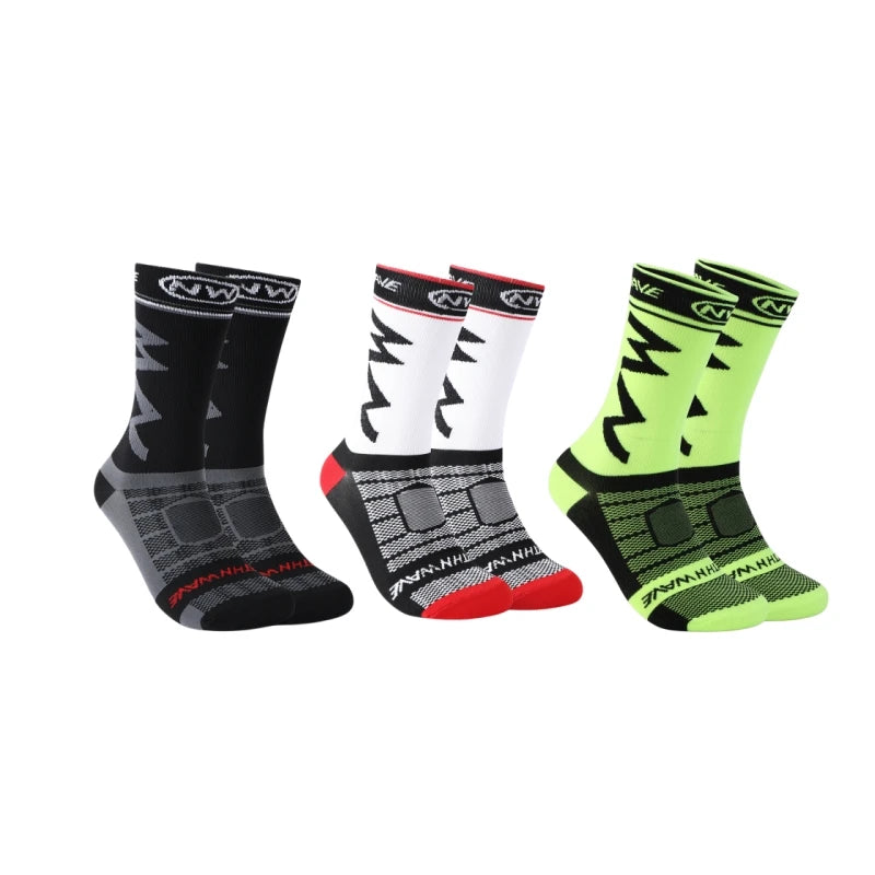 Breathable Sports Socks 3 Pairs Running Cycling Outdoor Men UK