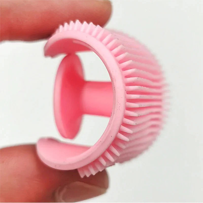 Baby Silicone Shampoo Brush Soft Scalp Massage Bath Brush