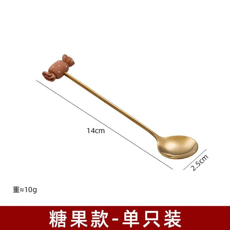 304 Stainless Steel Coffee Spoon – Modern Minimalist Dessert Stirring Spoon