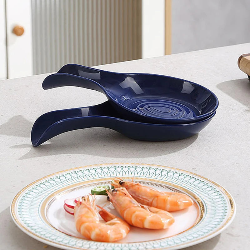 Large Ceramic Spoon Rest Heat-Resistant Holder