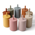 Baby Silicone Straw Cup BPA Free Toddler Water Bottle