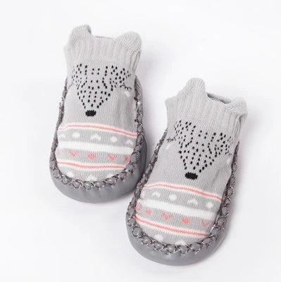 Baby Socks Slippers Rubber Sole Anti-Slip Indoor Shoes for Toddlers