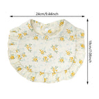 Flower Print Baby Bibs Soft Cotton Feeding Scarf for Girls