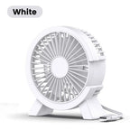 Mini USB Rechargeable Table Fan Portable Desk Fan