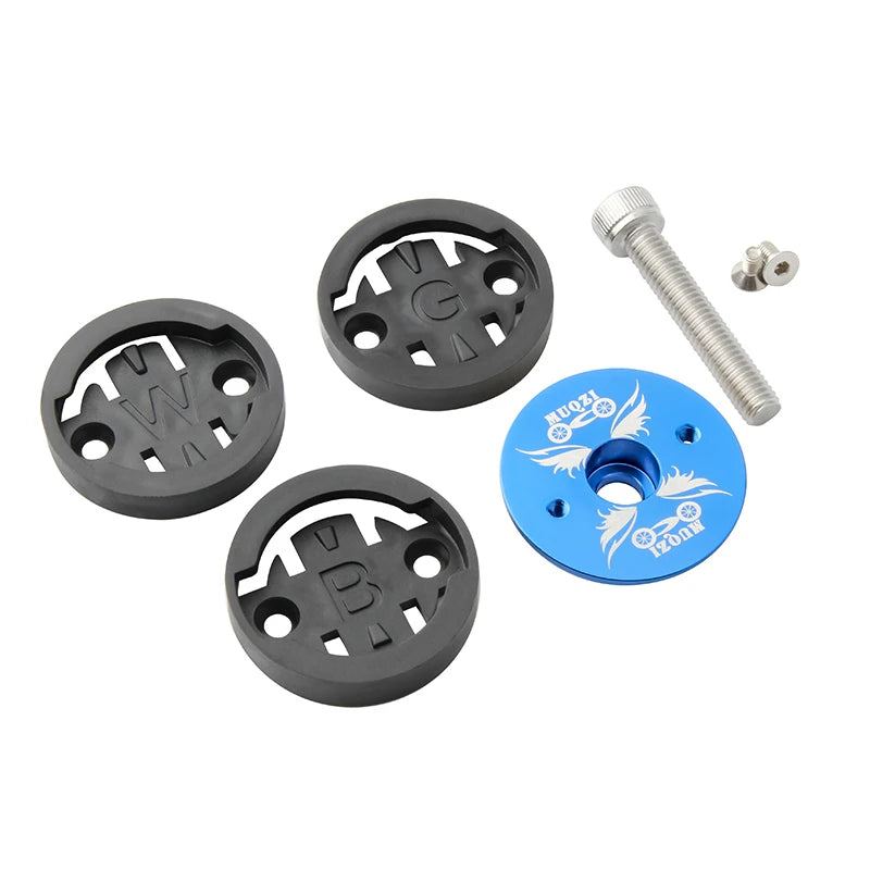 Bike Computer Mount Adapter Handlebar Stem Top Cap GPS Holder
