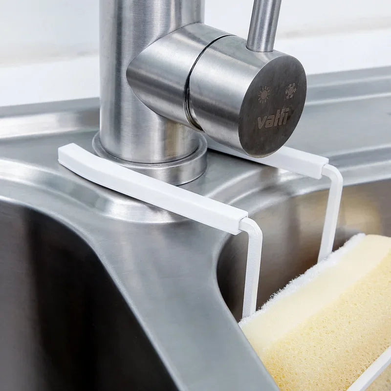 Metal Sink Sponge Holder Suction Wall-Mounted Kitchen Organizer