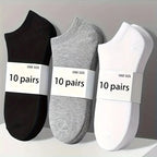 Unisex Ankle Socks Breathable Lightweight Sports Trainer Socks 5-10 Pack