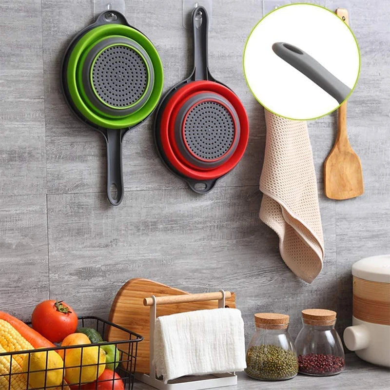 Collapsible Silicone Colander Folding Strainer