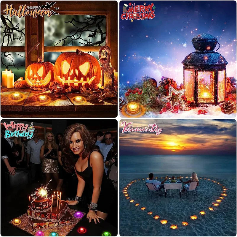 Submersible RGB LED Underwater Lights with Remote Control