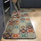 Kitchen Mat Absorbent Printed Rug Non-Slip Long Floor Carpet