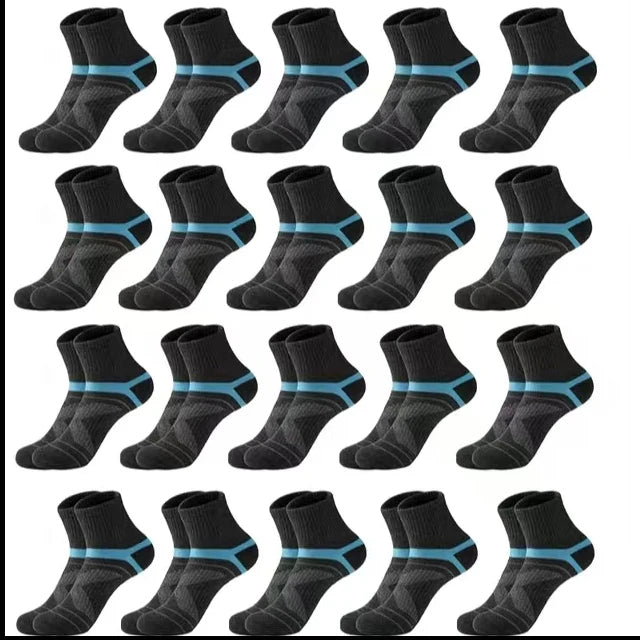 Men's Hiking Basketball Socks 3 Pairs Breathable Sweat Absorbent