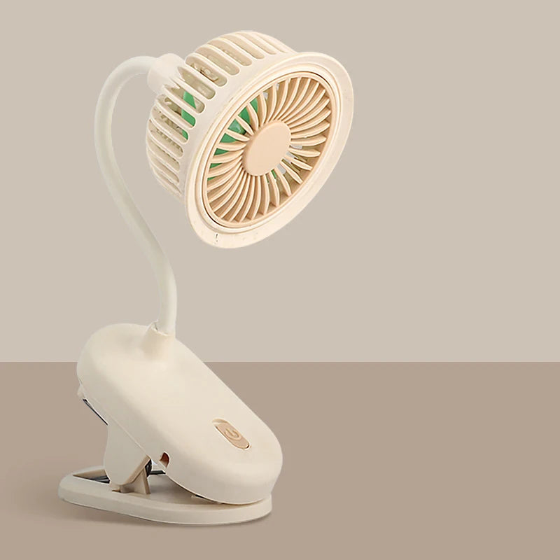 USB Rechargeable Clip-On Fan UK 360° Adjustable Mini Fan