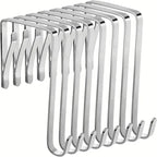 8Pcs Over the Door Hooks Multi-Purpose Door Hanger Organizer