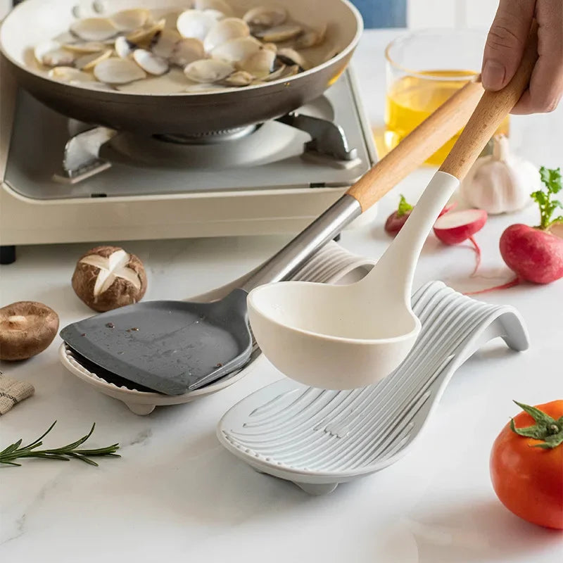 Silicone Spoon Holder Heat Resistant Rest
