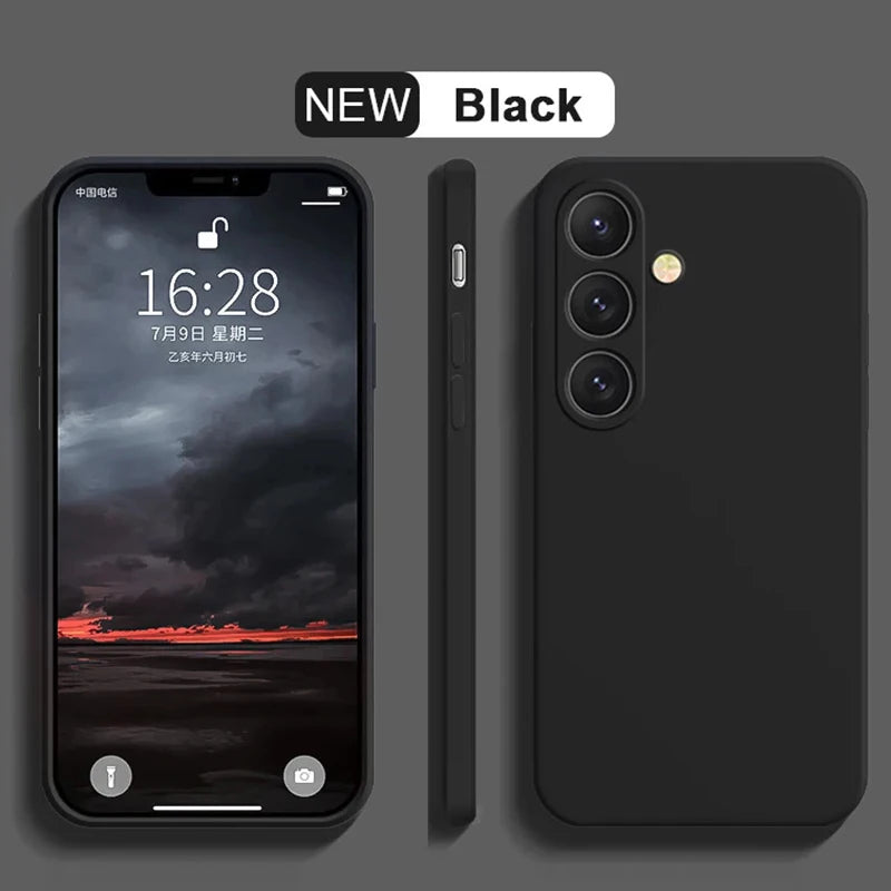 Liquid Silicone Camera Protection Case for Samsung Galaxy S24 S25 S26