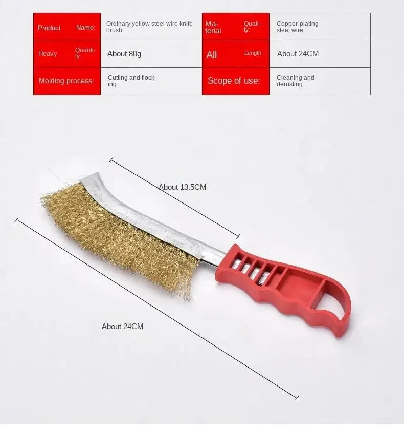 Wire Grill Cleaning Brush Long Handle Rust Brush