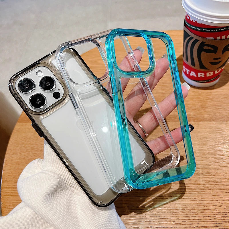 Clear Shockproof Armor Case for iPhone 17 Air 16 15 14 13 12 Pro Max