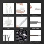 3PCS Bottle Cleaning Brush Set Nylon Tube Cleaner