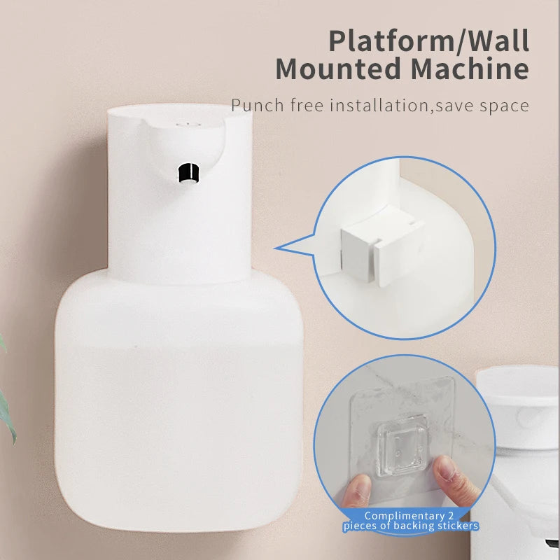 Wall Mounted Automatic Soap Dispenser 500ML Rechargeable Sensor Foam Dispenser