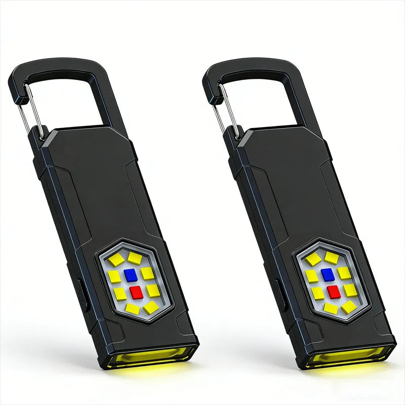 Mini COB LED Keychain Flashlight USB-C Rechargeable