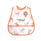 Cartoon EVA Waterproof Baby Bib with Pocket Feeding Apron