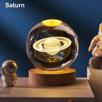 3D Solar System Crystal Ball LED Decoration Lamp