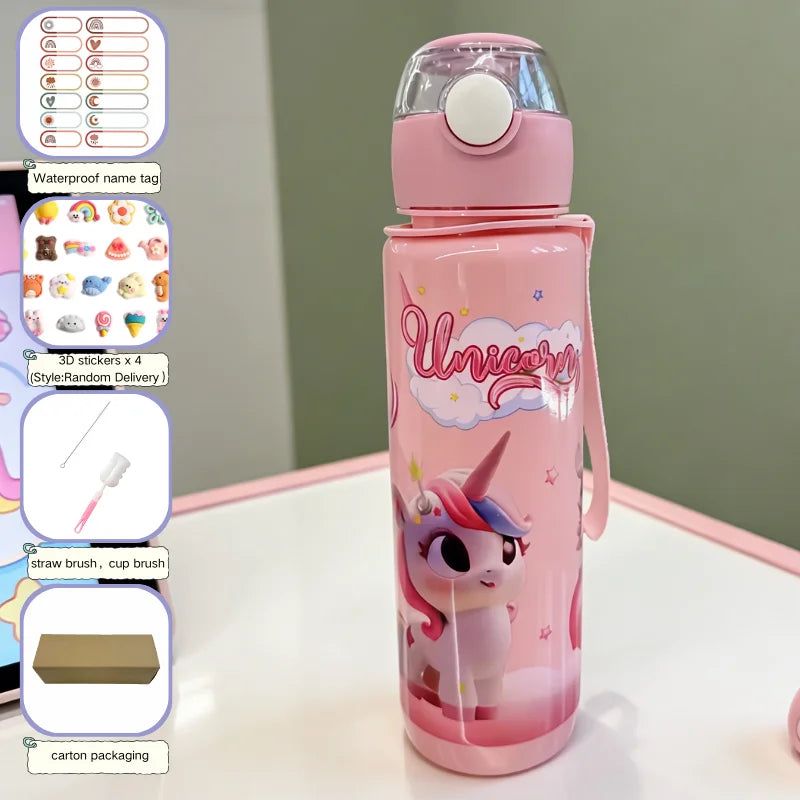 700ml Cartoon Space Water Bottle BPA-Free Kids Cup