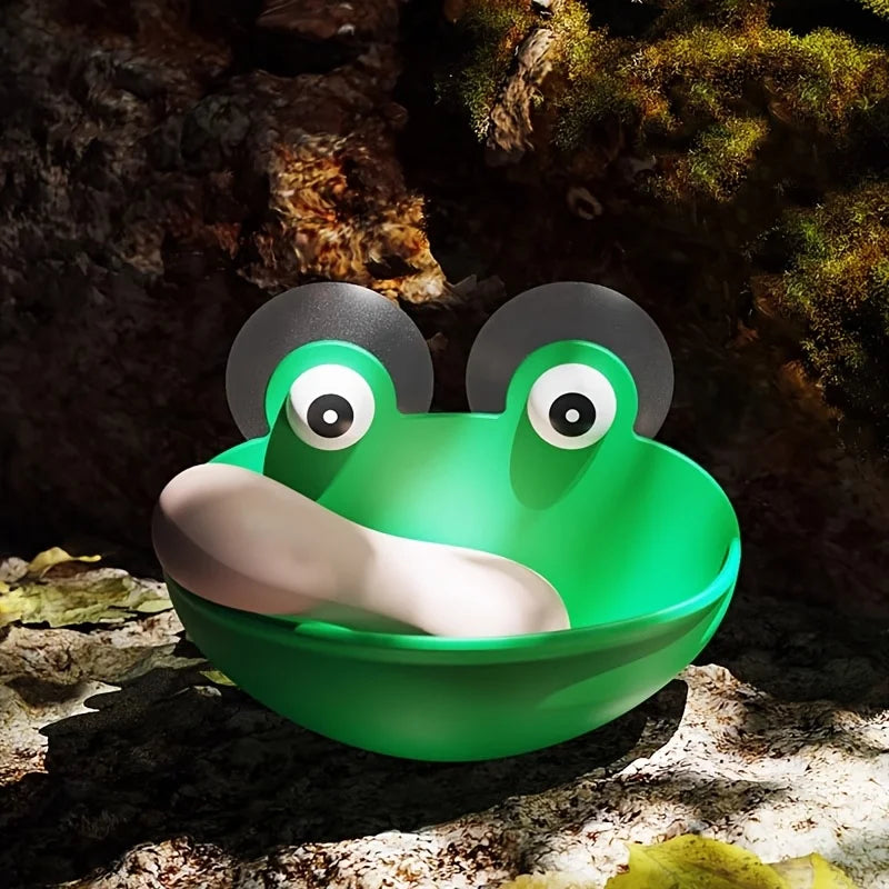 Cute Frog Soap Dish – Suction Cup Bathroom Soap Holder Rack Storage