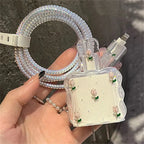 Cute Tulip Fast Charger Protector for iPhone 18W-20W