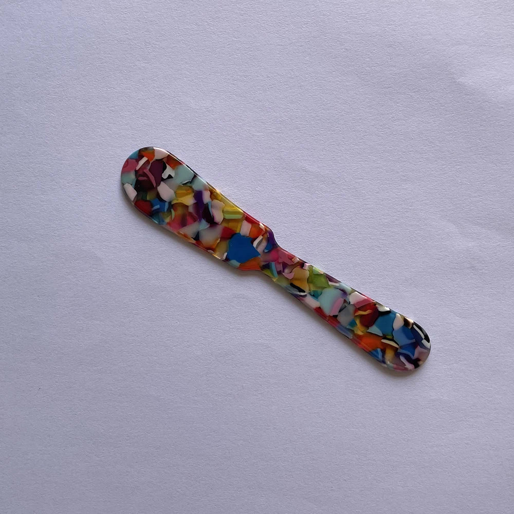 11CM Acrylic Ice Spoon – Colorful Coffee, Caviar & Dessert Stir Spoon