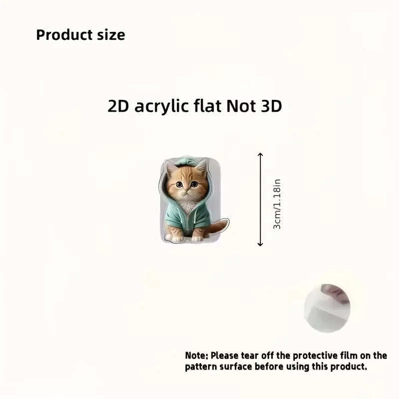 Cartoon Cat Cable Protectors (2-Pack) – Cute Charger Saver for USB-C Cables