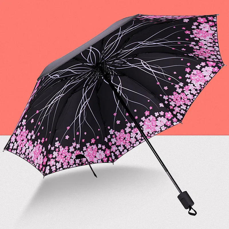 Buy Blue Sky Clouds Folding Umbrella UV Protection Parasol