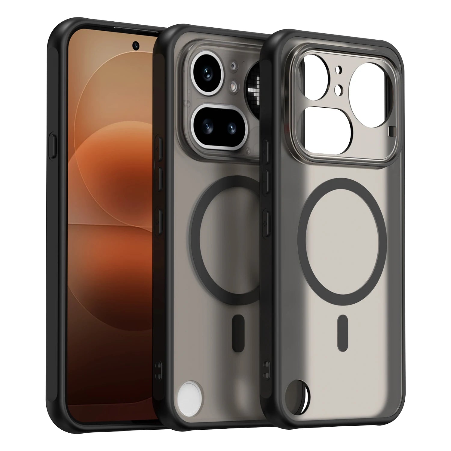 Matte Clear Magnetic Case for Nothing Phone 4A Pro 3A Pro 3A Lite