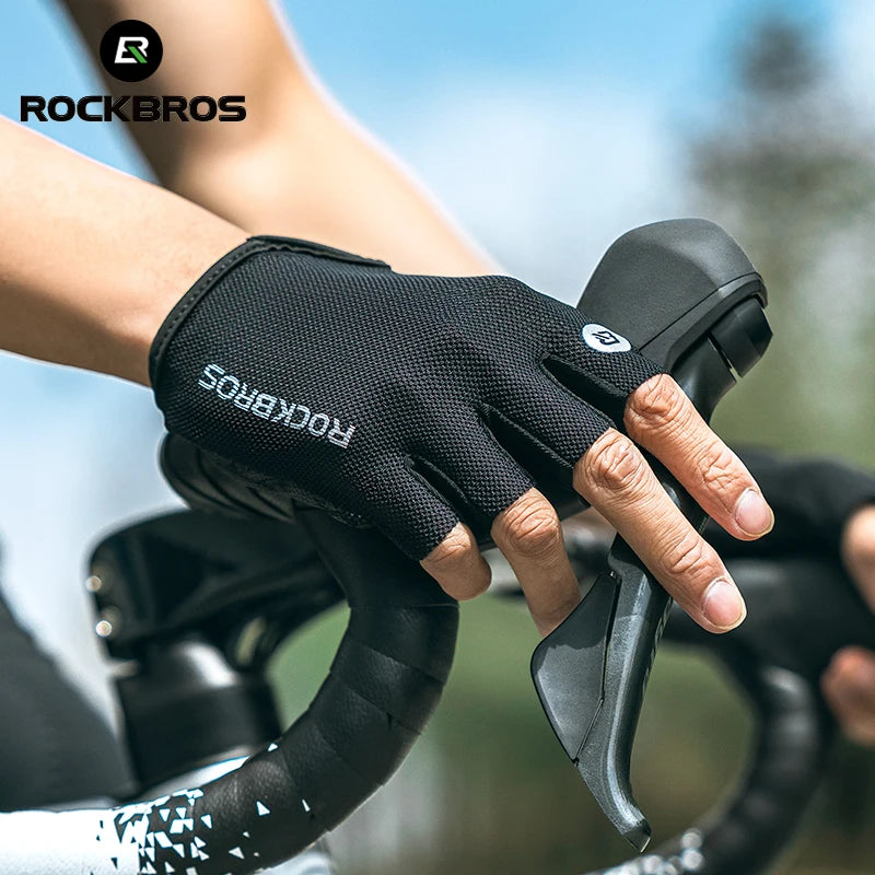 Half Finger Cycling Gloves MTB Bike Anti-Slip Breathable Gloves