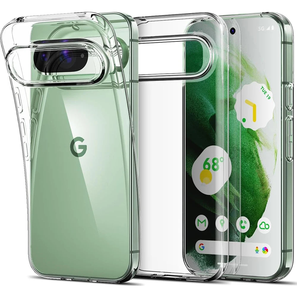 Ultra Thin Clear Silicone Case for Google Pixel 6 7 8 9 Pro XL