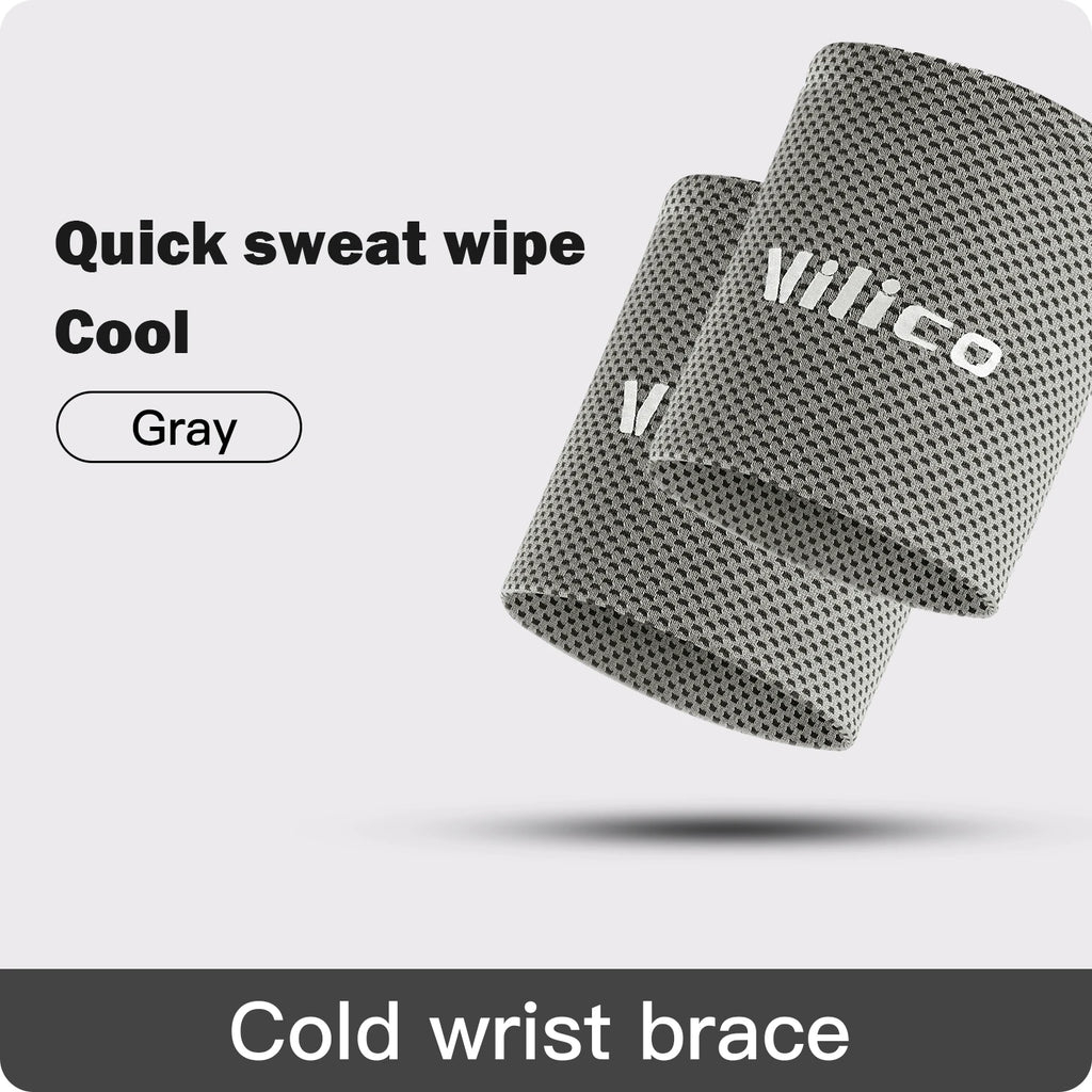 Ice Cooling Wrist Sweatband for Gym, Volleyball & Sports Support