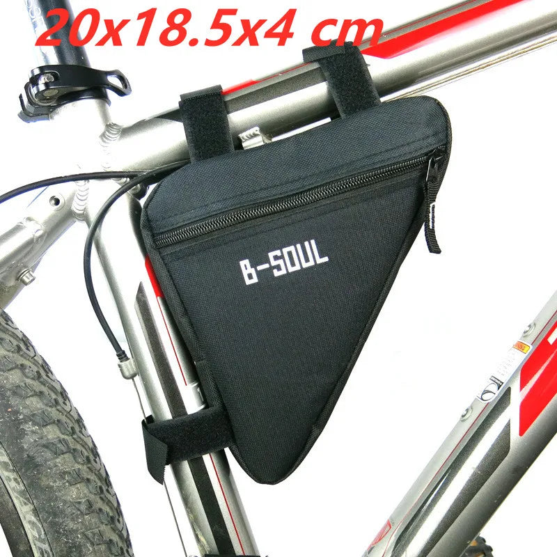 Waterproof Bicycle Triangle Frame Bag Front Tube Storage Pouch