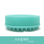 Baby Double-Sided Bath Brush Soft Silicone Hair & Body Brush