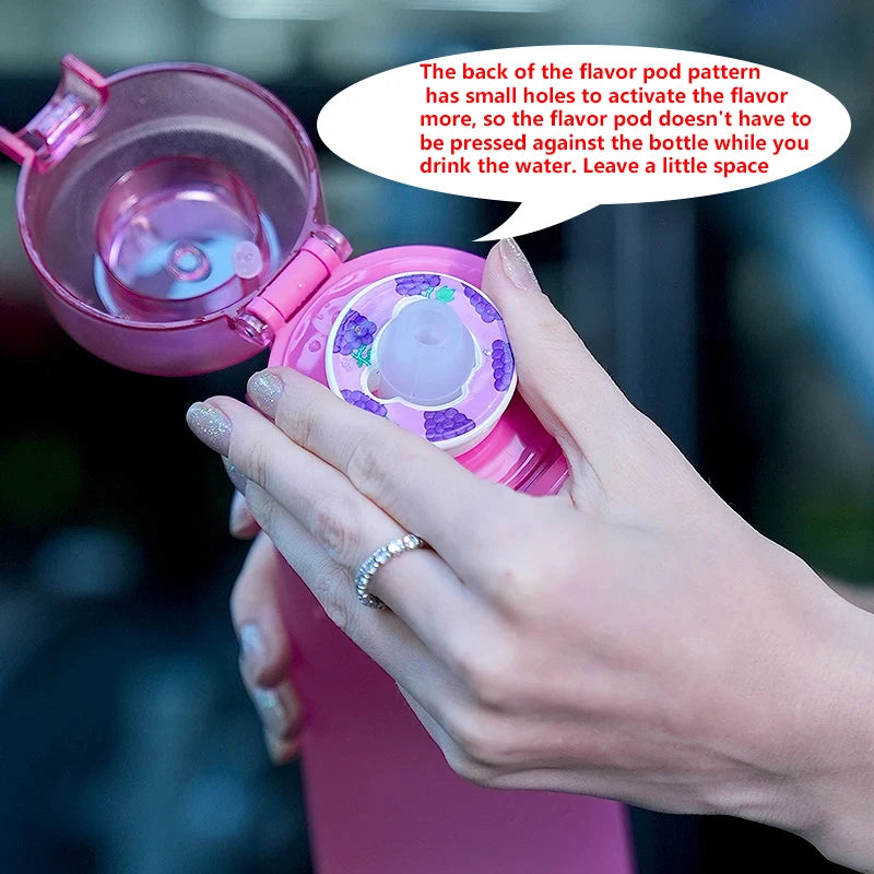 Air Water Bottle with Flavor Pods Leakproof Sports Cup