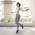 Ball Bearing Speed Jump Rope Foam Handle Tangle-Free Fitness