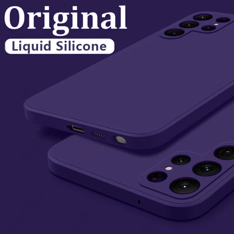 Shockproof Liquid Silicone Case for Samsung Galaxy S22 S23 S24 S25 S26