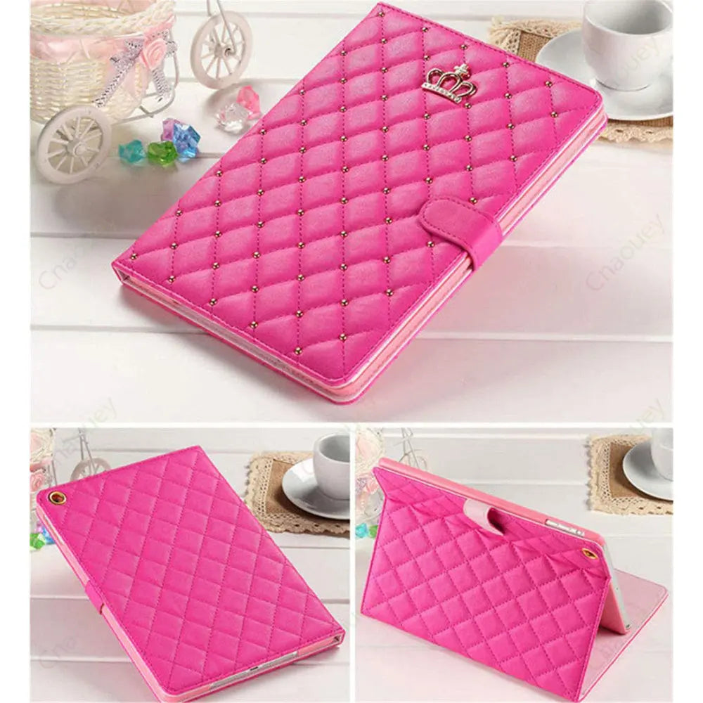 Lambskin Smart Stand Case For iPad 10th 9th Air 5 4 Pro 11 A16