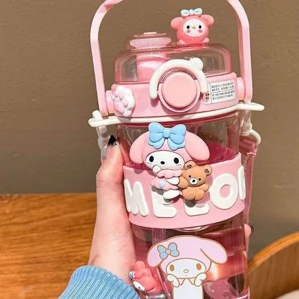 Kuromi Kawaii Kids Water Bottle Large Capacity Cup