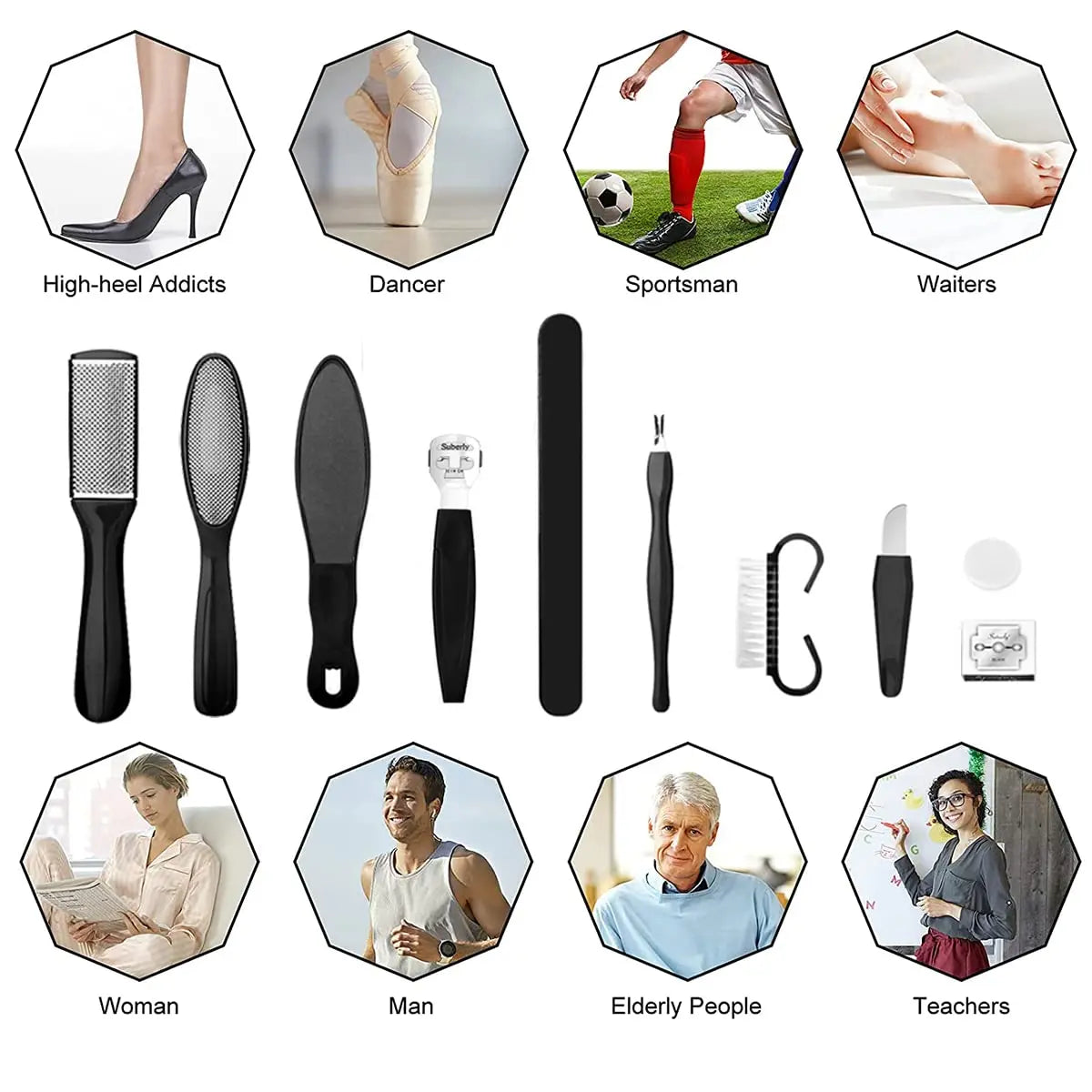 Professional Pedicure Kit Foot Care Set