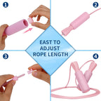 Cordless Skipping Rope Weighted Ball | Indoor Fat Burning Fitness