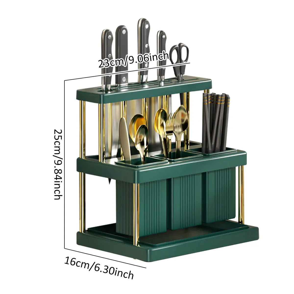 Kitchen Knife Holder Cutlery Drainer Rack