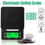 3KG Digital Coffee Scale 0.1g Precision LCD