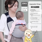 Ergonomic Baby Carrier with Hip Seat Front Carry Infant Sling 0-24M