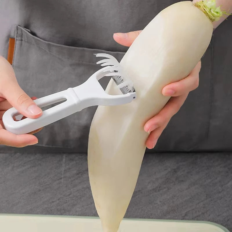 Manual Vegetable Grater & Julienne Peeler – Stainless Steel Cutter Tool